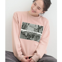 【s-LL】カジュアルすぎない大人のフォト刺繍裏毛スウェット