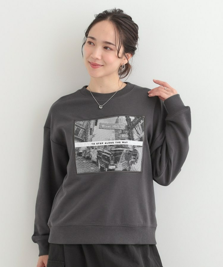 【s-LL】カジュアルすぎない大人のフォト刺繍裏毛スウェット6