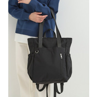 【撥水】トートにもなるスクエアリュック