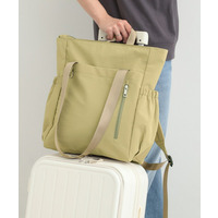 【撥水/2WAY/キャリーオン】トートにもなる スクエアリュック