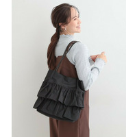 【撥水】つまみハンドルフリルトートバッグ