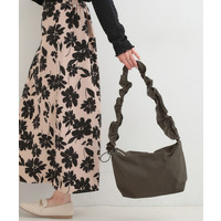 【撥水】ドロストギャザーショルダーバッグ