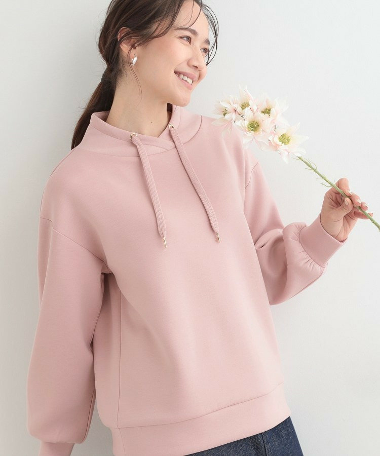 【S-LL】なめらかタッチ もちさら ニュアンス襟トップス