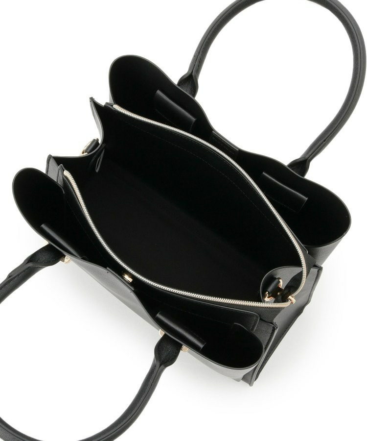 一枚革風三層トートバッグ14