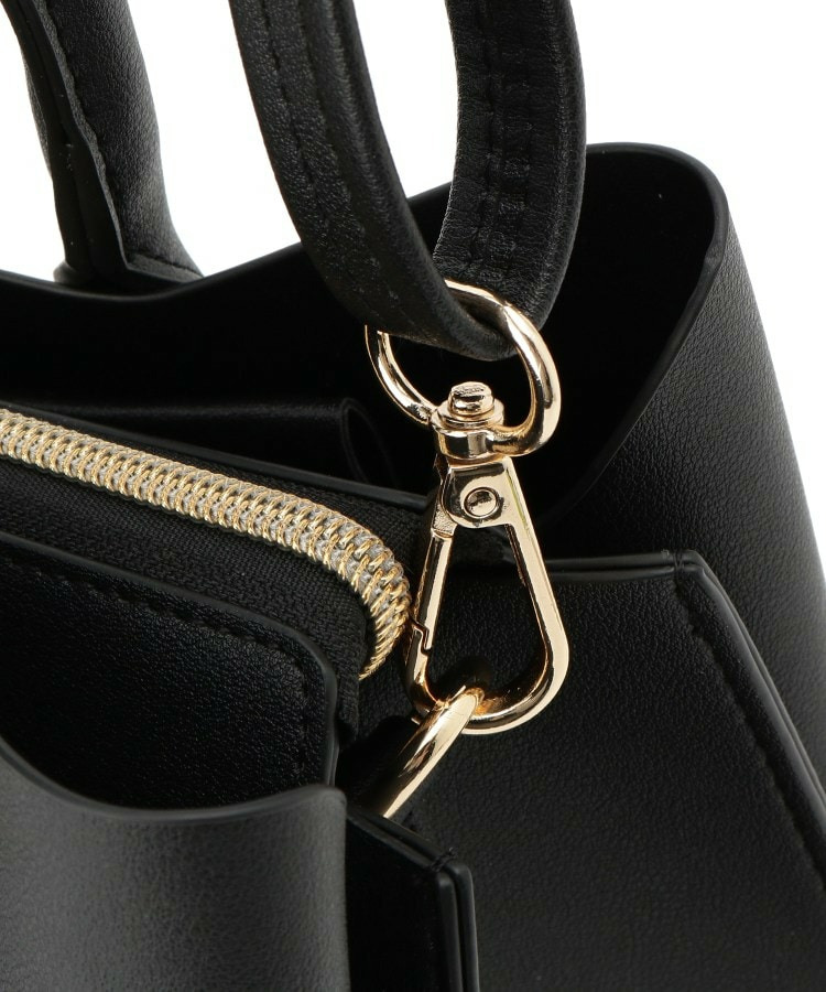 一枚革風三層トートバッグ19