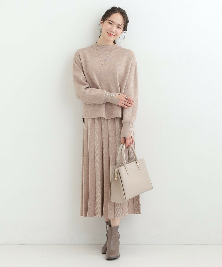 一枚革風三層トートバッグ3