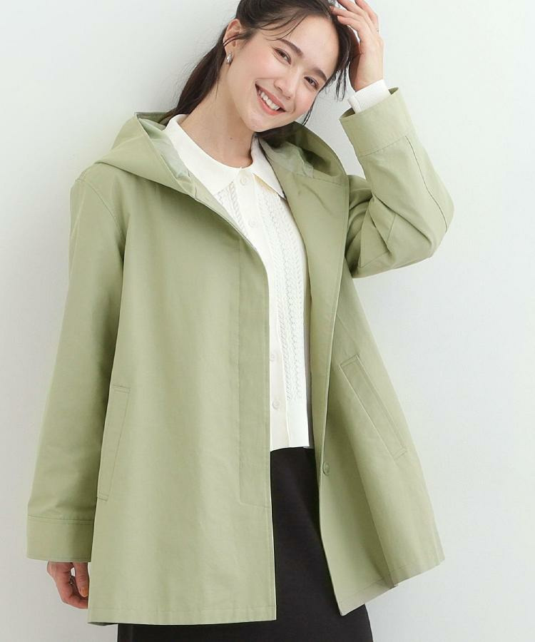 【防花粉/S-LL】ゆったり着られる テントフーディージャケット