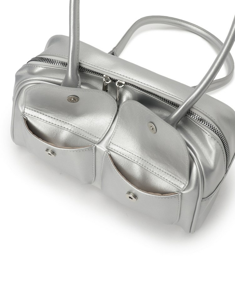 フラップポケット横長ボストンバッグ16