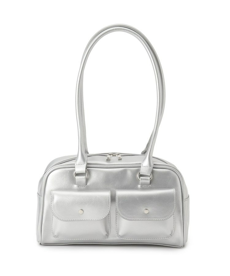 フラップポケット横長ボストンバッグ7