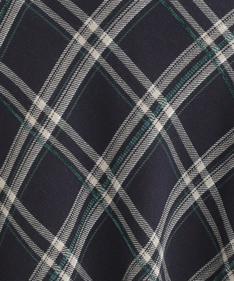 【S-LL】立体感が際立つ モールチェックフレアスカート9