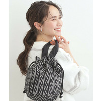 【インド製】ジャカード巾着バッグ