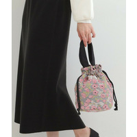 【インド製】ジャカード巾着バッグ