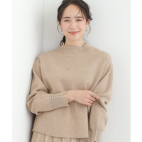 【洗濯機可/セットアップ可/S-LL】インせず着られる もちもち裾ラウンドニット