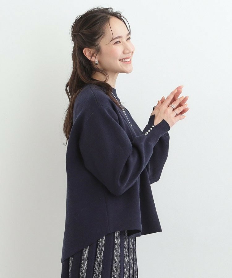 【セットアップ可/S-LL】新色追加 インせず着られる 洗えるもちもち裾ラウンドニット11