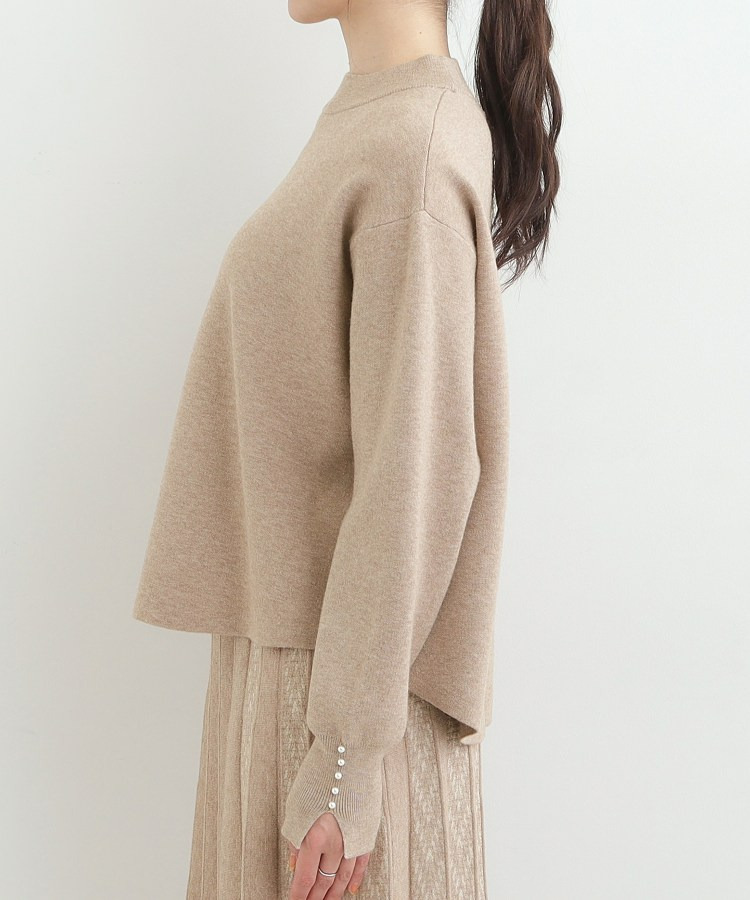 【セットアップ可/S-LL】新色追加 インせず着られる 洗えるもちもち裾ラウンドニット15