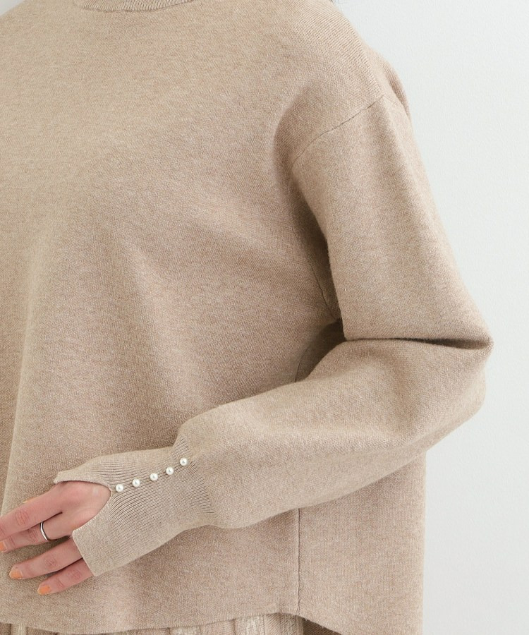 【セットアップ可/S-LL】新色追加 インせず着られる 洗えるもちもち裾ラウンドニット18