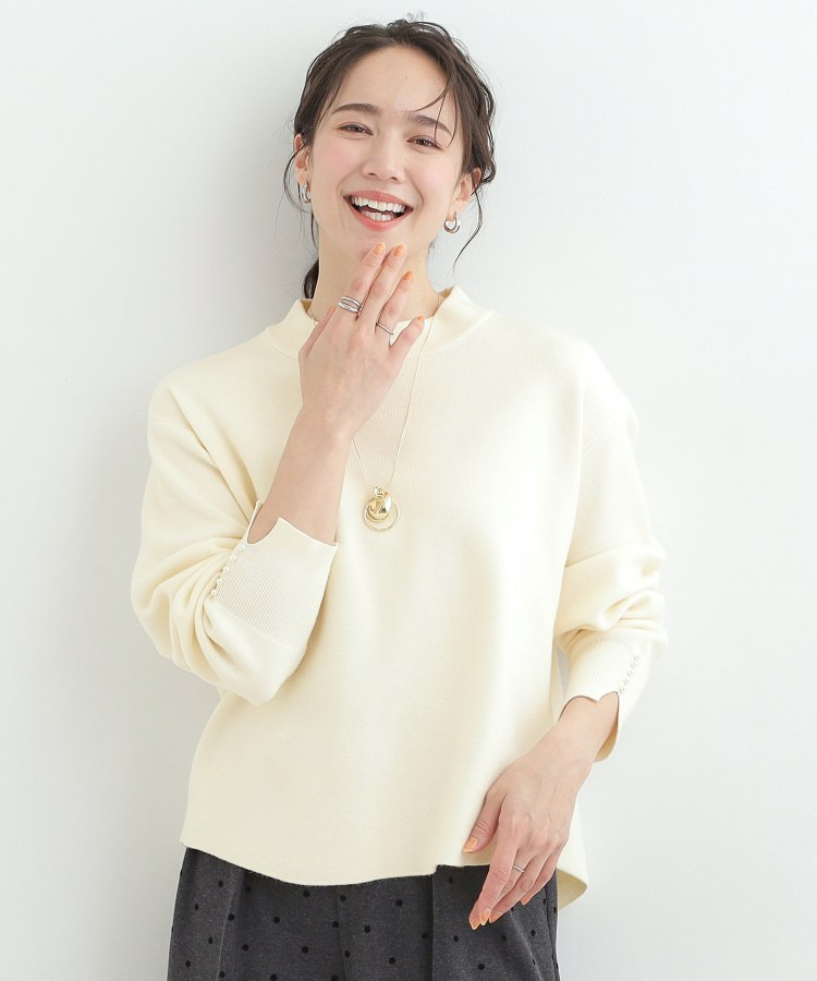 【セットアップ可/S-LL】新色追加 インせず着られる 洗えるもちもち裾ラウンドニット2