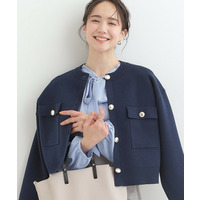 【洗濯機可/S-LL】金ボタンがアクセント ニットカーディガン