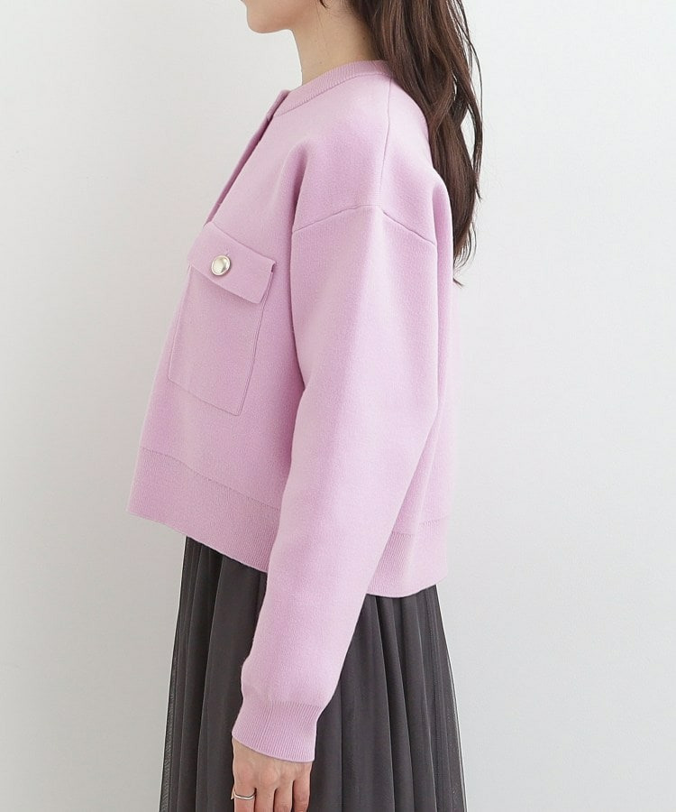 金ボタンがアクセント ニットジャケット15