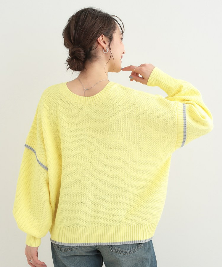 【前後2WAY】配色パイピングニット12