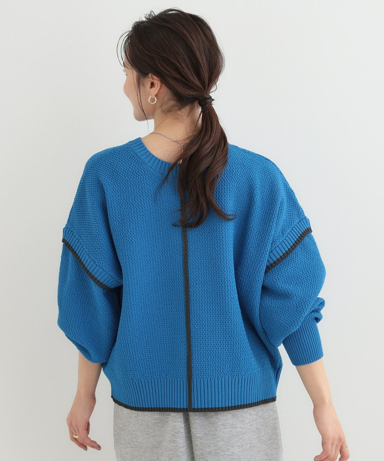 【前後2WAY】配色パイピングニット17