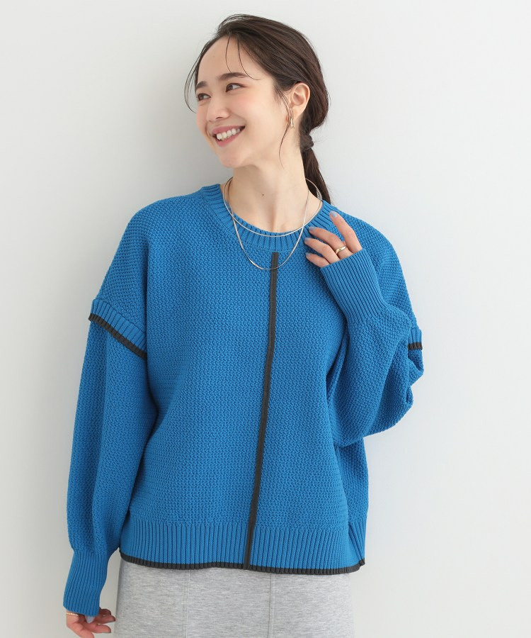 【前後2WAY】配色パイピングニット18