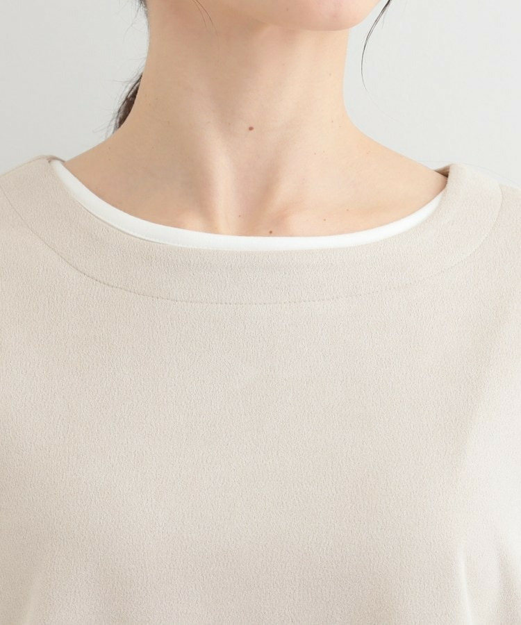 【2点セット】ポンチョ風スウェードトップス×ロンT17