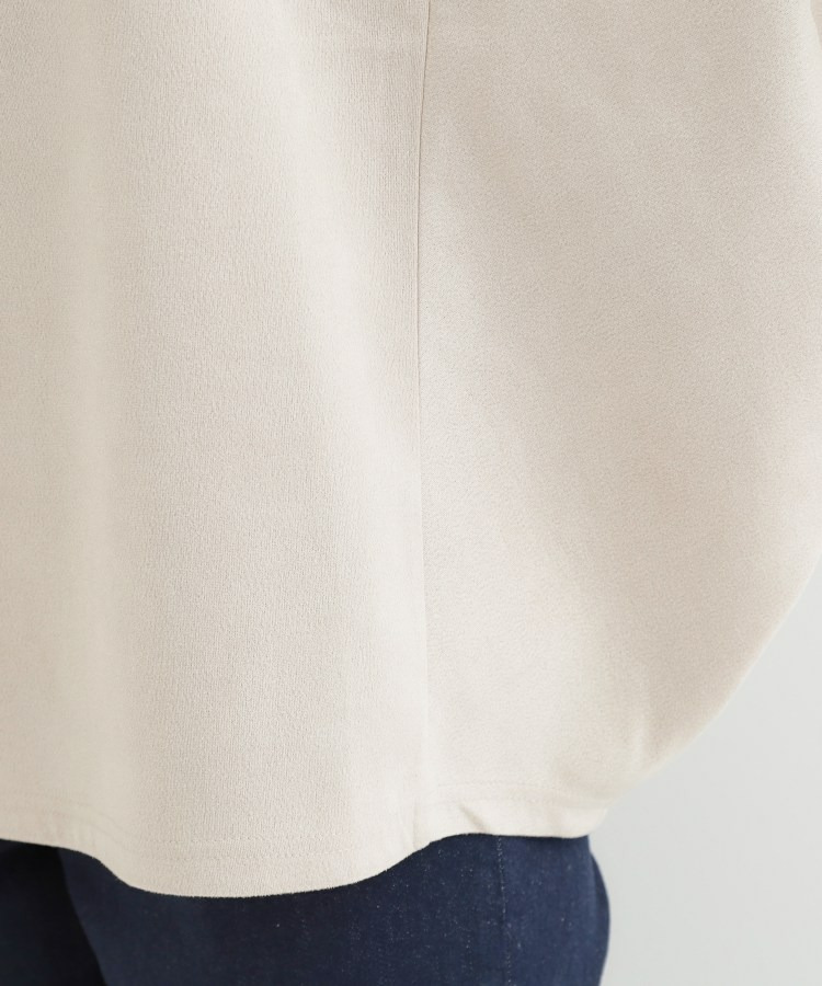 【2点セット】ポンチョ風スウェードトップス×ロンT19