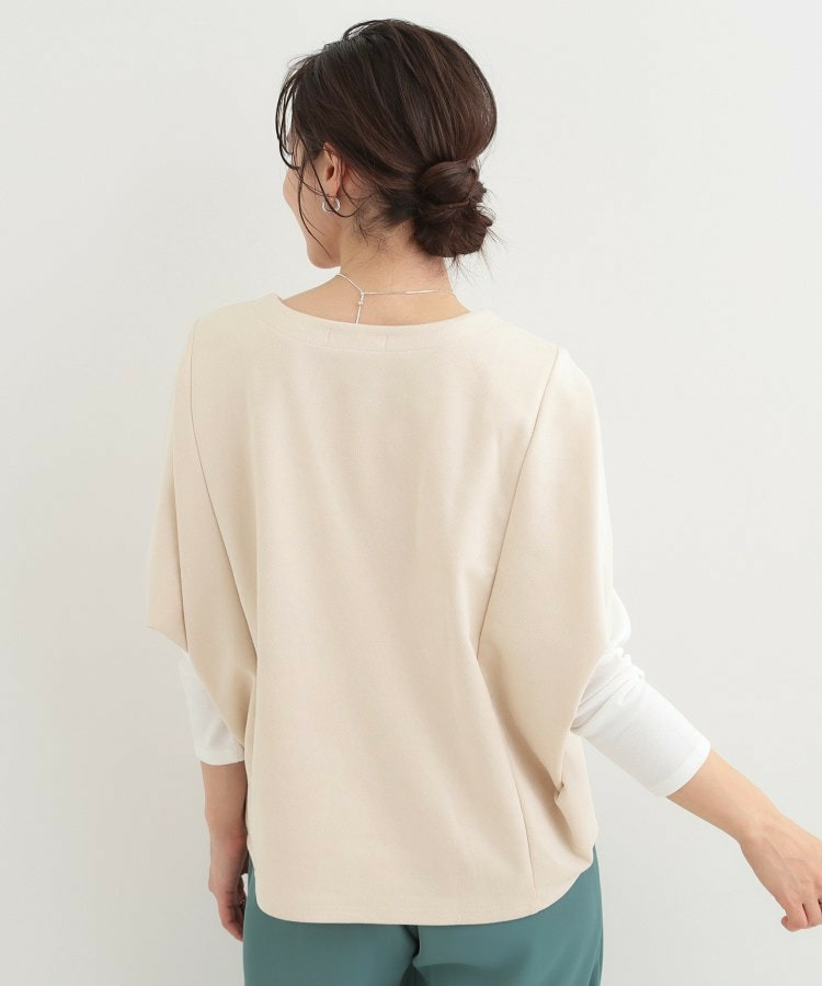 【2点セット】ポンチョ風スウェードトップス×ロンT3