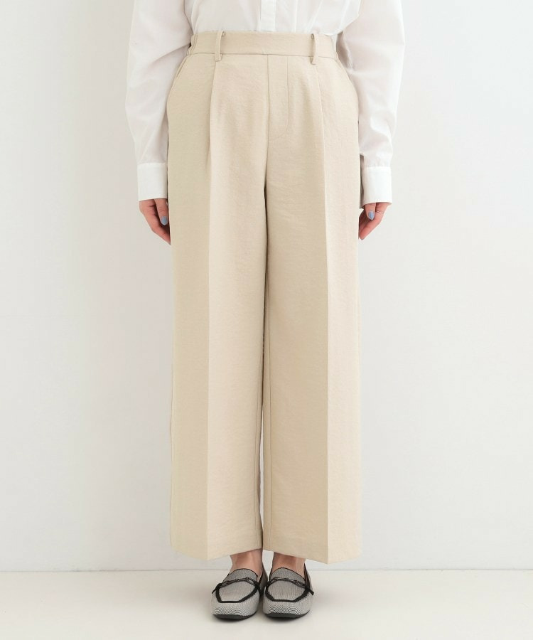 【洗濯機可/セットアップ可/SS-LL/UV】脚のラインをきれいに見せる ワイドパンツ14