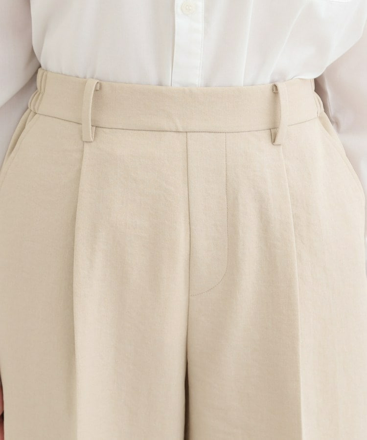 【洗濯機可/セットアップ可/SS-LL/UV】脚のラインをきれいに見せる ワイドパンツ17