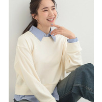 シャツレイヤード風 スウェット