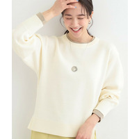 配色が上品 スウェットライクニット