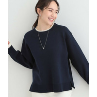 配色が上品 スウェットライクニット