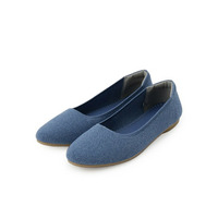 【NEW/22.5㎝-24.5㎝】洗えてサラサラ ニットパンプス