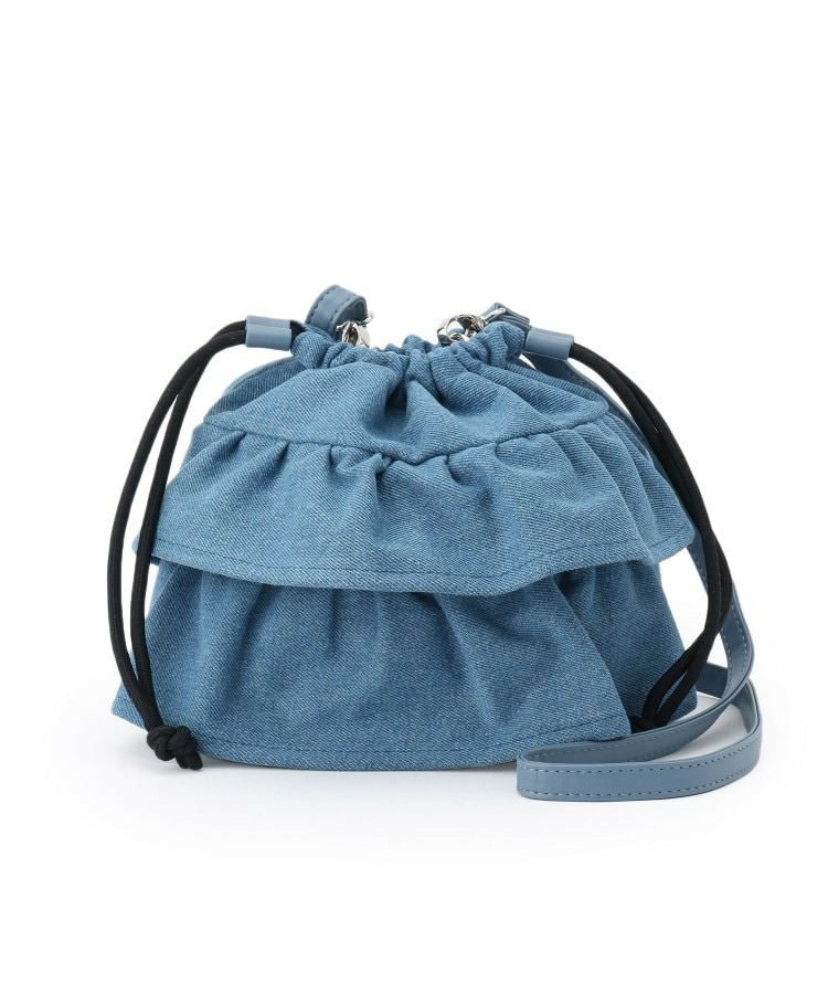 デニム巾着ショルダーバッグ6