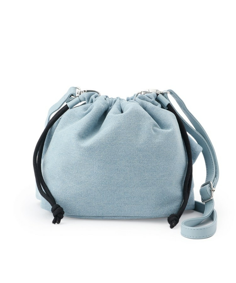 デニム巾着ショルダーバッグ9