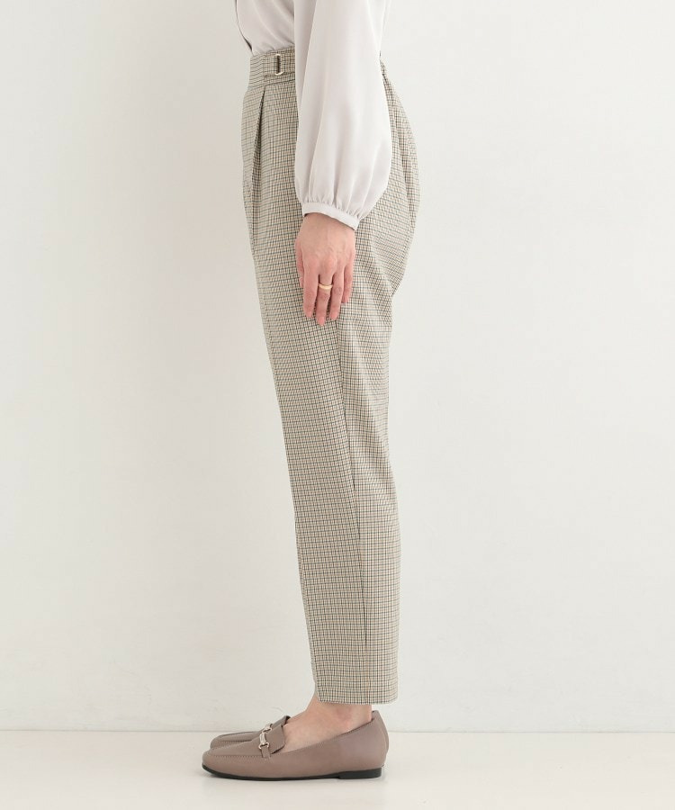 【洗濯機可/S-LL】ベルト風デザインがアクセント きれい見えテーパードパンツ19