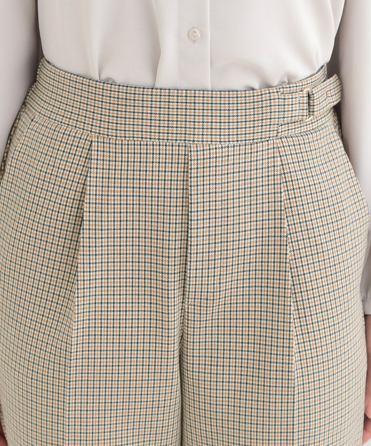 【洗濯機可/S-LL】ベルト風デザインがアクセント きれい見えテーパードパンツ21