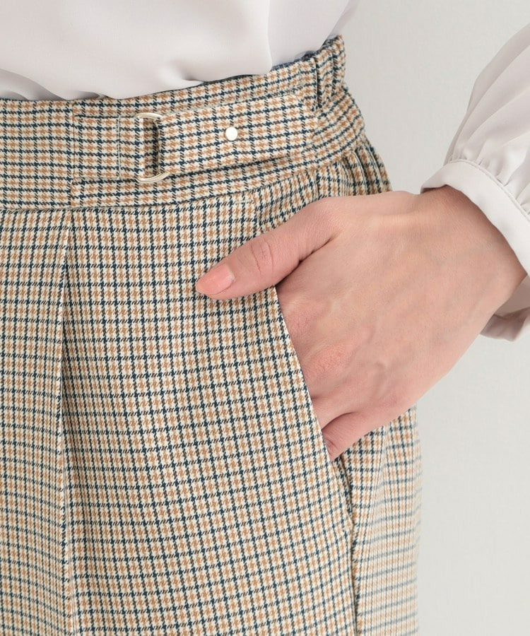 【洗濯機可/S-LL】ベルト風デザインがアクセント きれい見えテーパードパンツ23