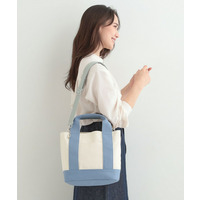 配色キャンバストートバッグ