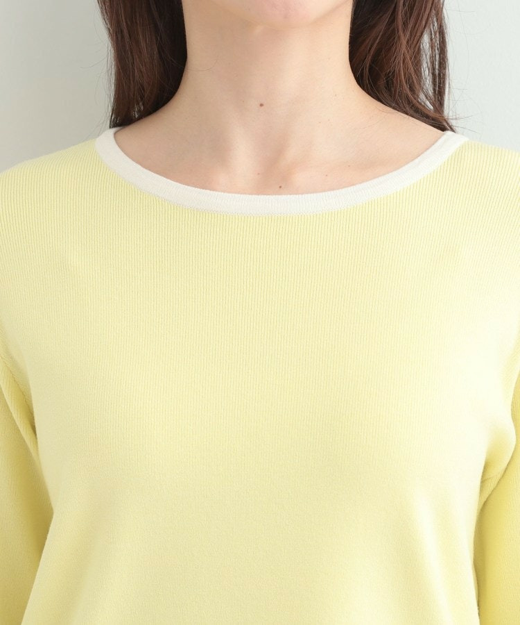 【洗濯機可/S-LL/アンサンブル可】配色クルーネックニット21