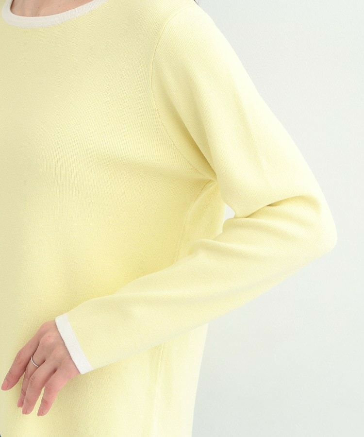 【洗濯機可/S-LL/アンサンブル可】配色クルーネックニット22