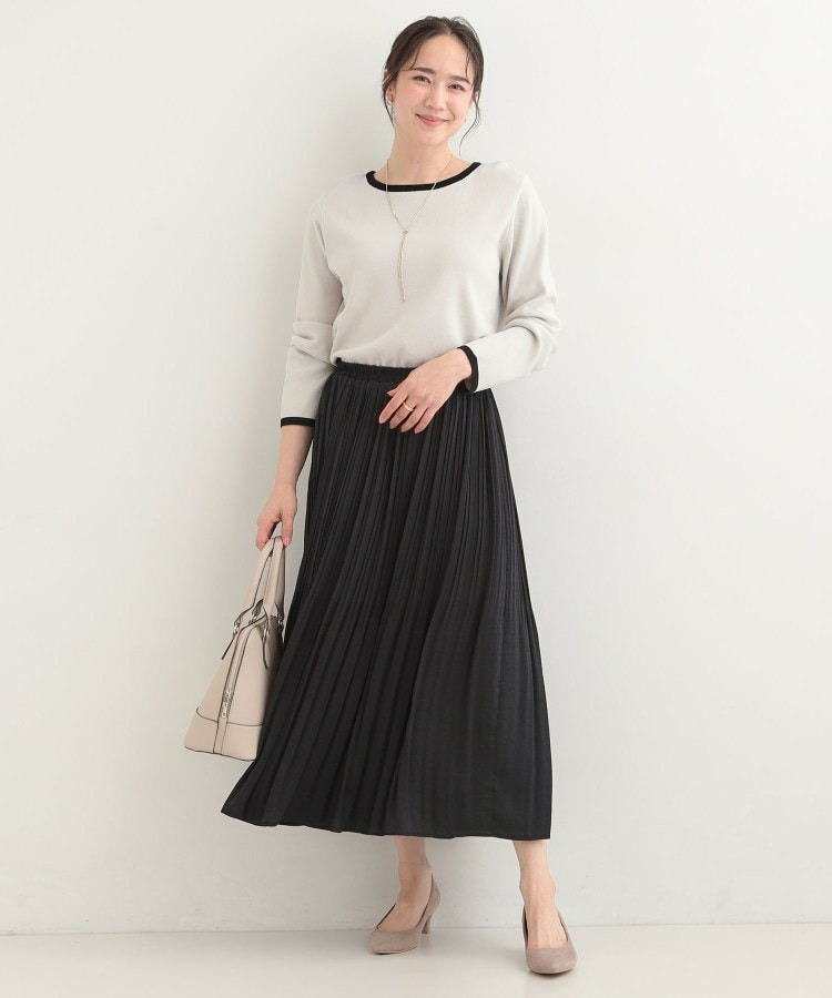 【洗濯機可/S-LL/アンサンブル可】配色クルーネックニット4