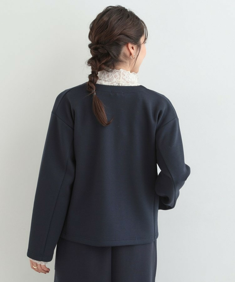 【セットアップ可能/S-LL/なめらかタッチ】ノーカラージップブルゾン11