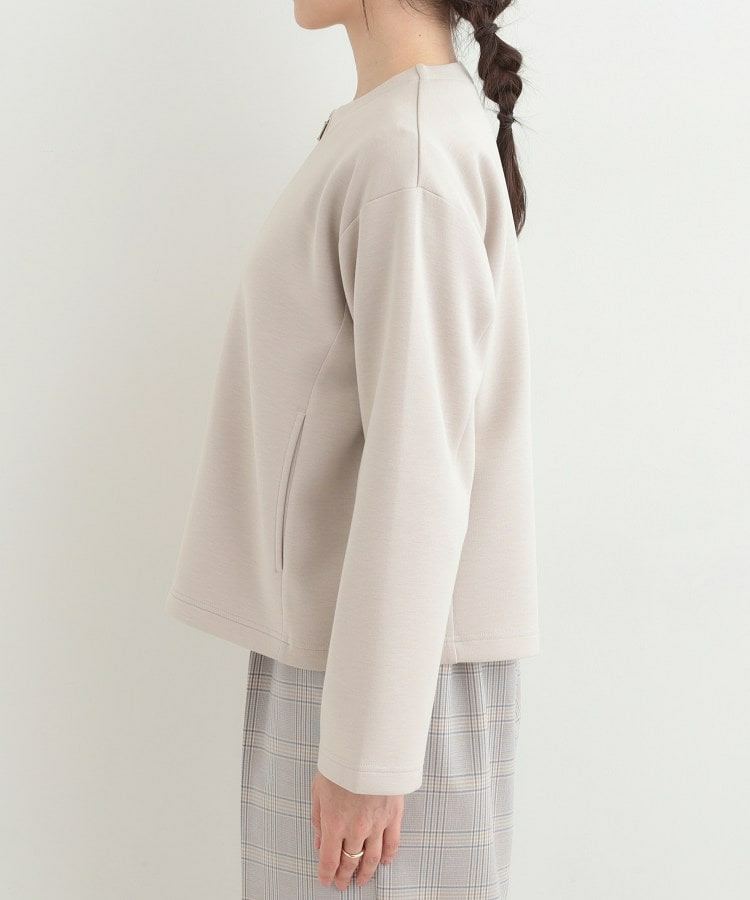 【セットアップ可能/S-LL/なめらかタッチ】ノーカラージップブルゾン15