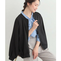 【洗濯機可/S-LL】さらっと快適　麻調ゆるリブブルゾン