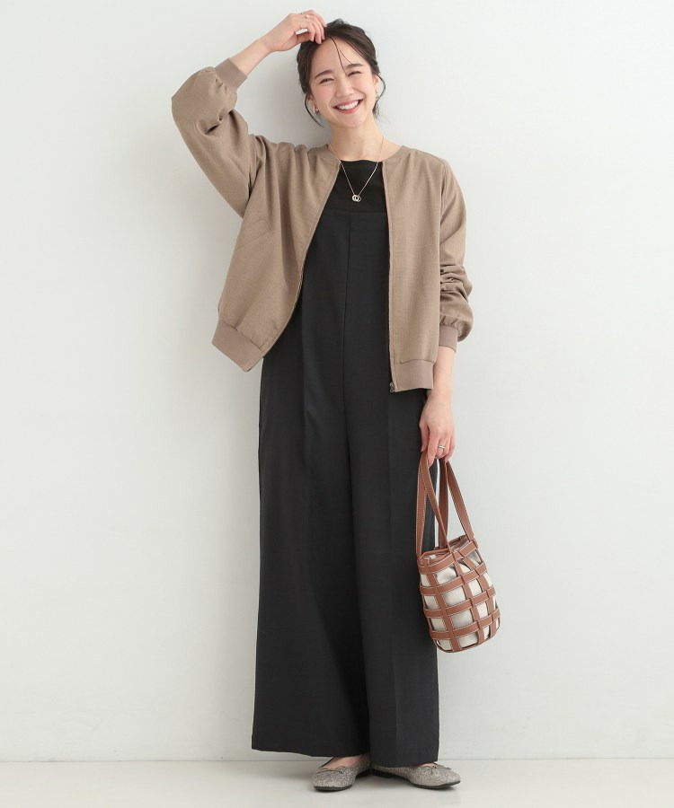 麻調リブブルゾン12