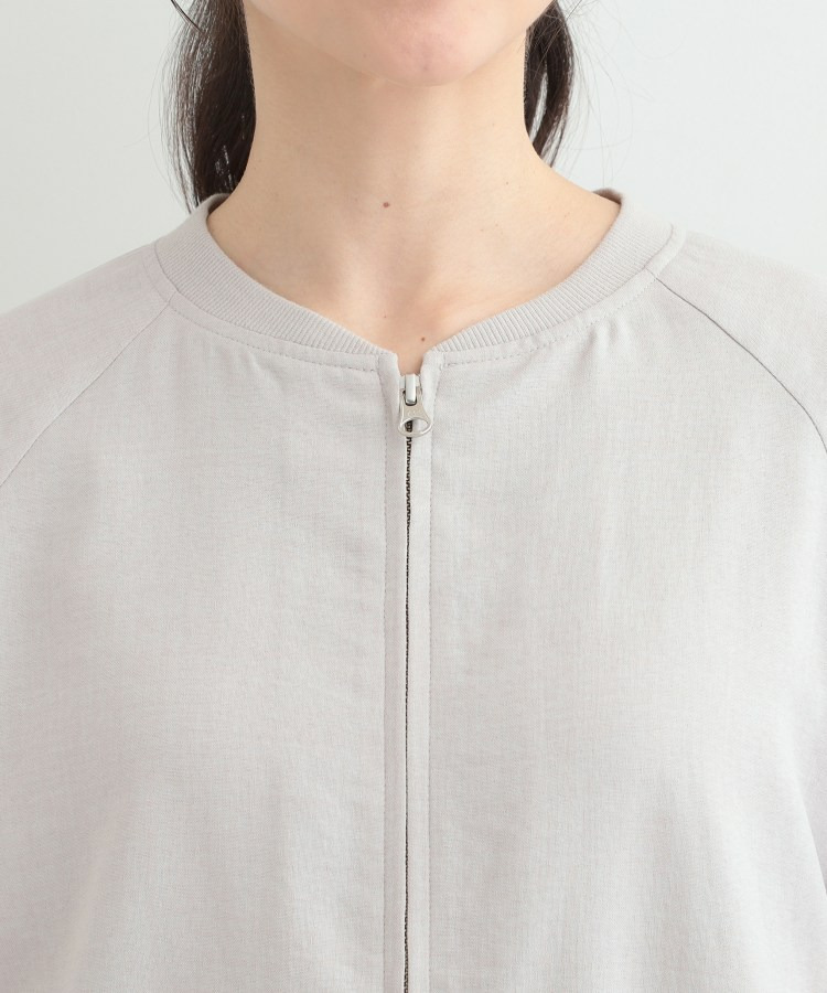 麻調リブブルゾン17