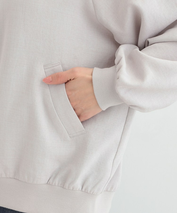 麻調リブブルゾン19